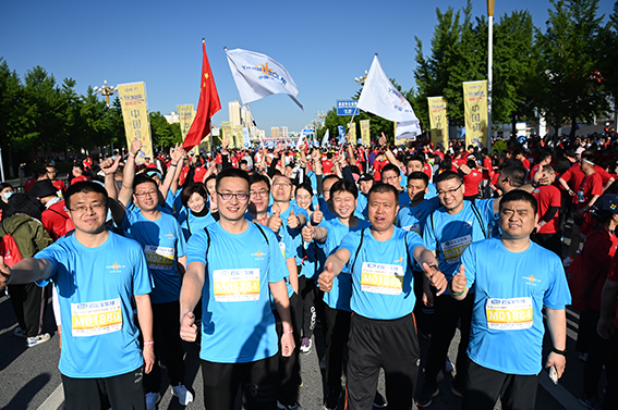 Participating in the 2023 Baoding Marathon